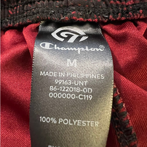Champion Men's Shorts Size M Blue and Black Duo Dry and Red and Black Shorts - Picture 8 of 9